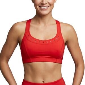Gigi C Annabelle Laser Cut Bra Top Red Women Size Small NWT